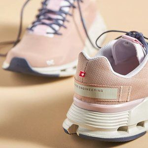 On Running Women's Sneakers in Pink and White